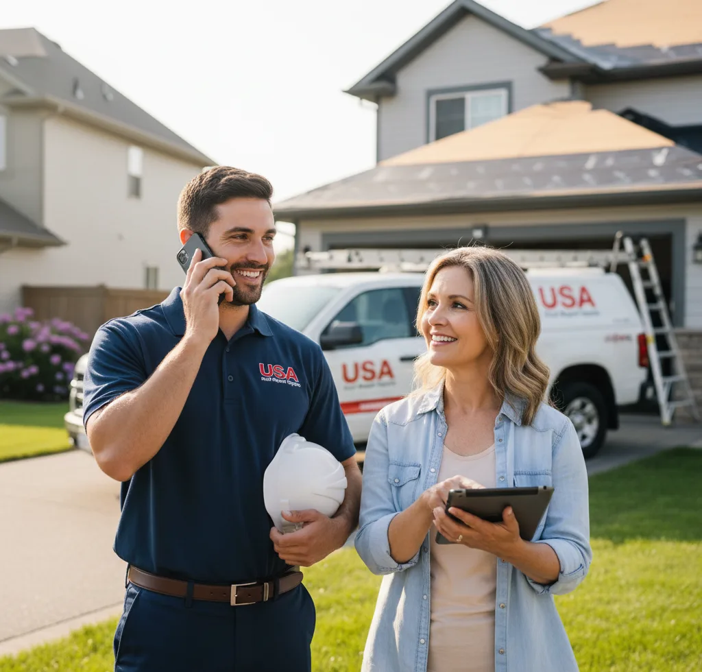 USA Roof Repair Experts customer support in Barboursville